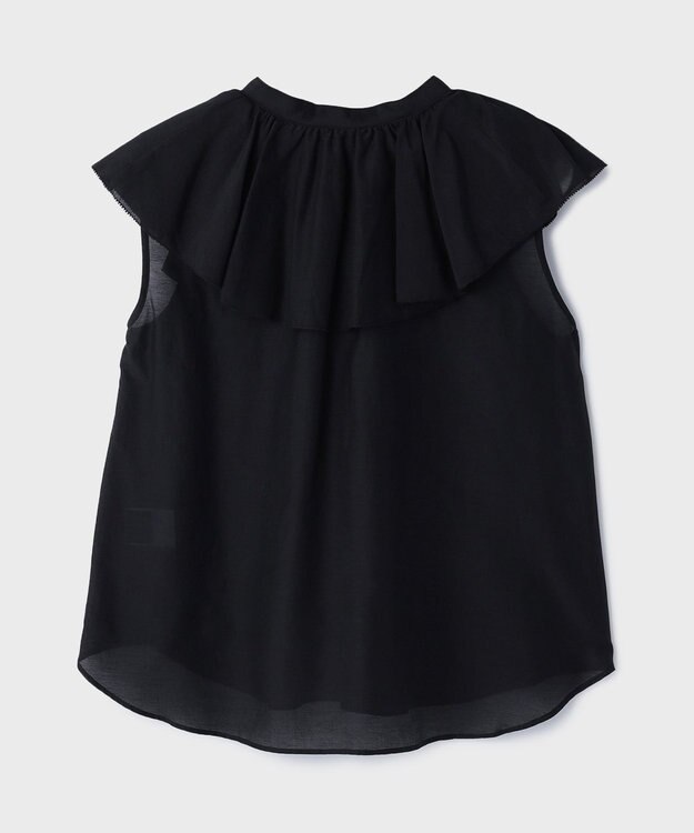 GRACE CONTINENTAL コットンシルクカフタントップ ブラック