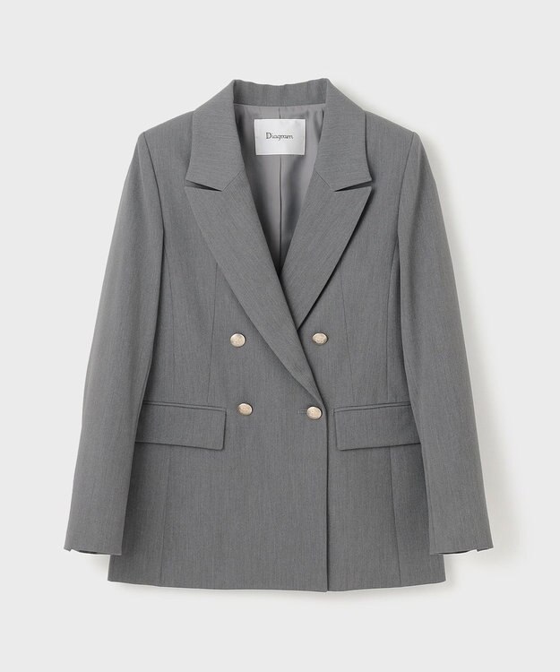 GRACE CONTINENTAL ダブルブレストstジャケット グレー