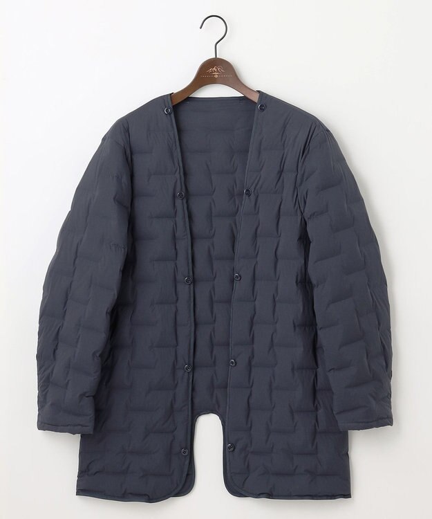 JOSEPH ABBOUD 【2WAY/撥水/ダウンライナー】インターレースカルゼ コート ネイビー系