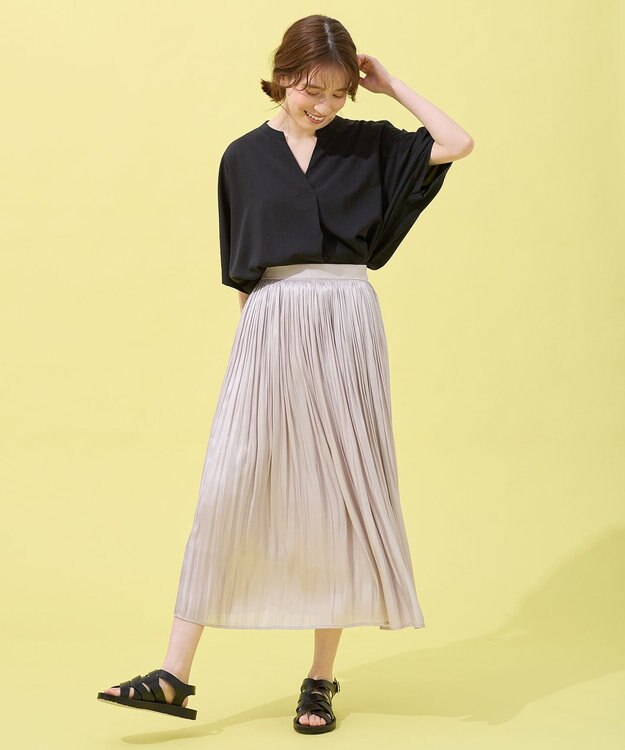 ANY タックスリーブブラウス ブラック