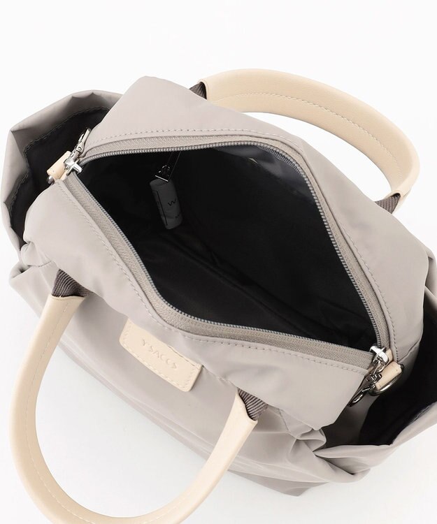 Y'SACCS 【ナイロンタフタ】トラベル2WAYミニボストン グレージュ