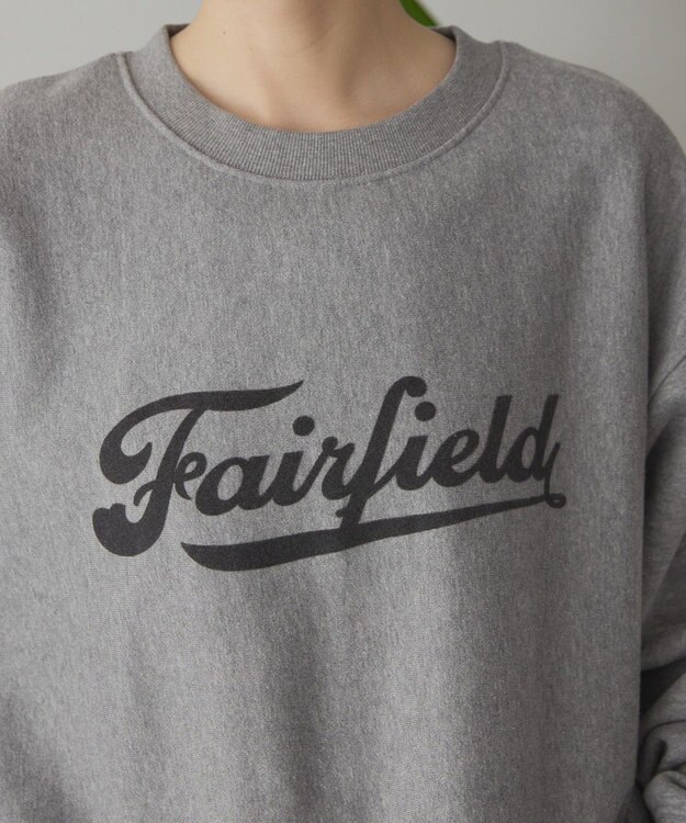 AMERICAN HOLIC Fairfield フロッキースウェットプルオーバー Light Gray Mixture