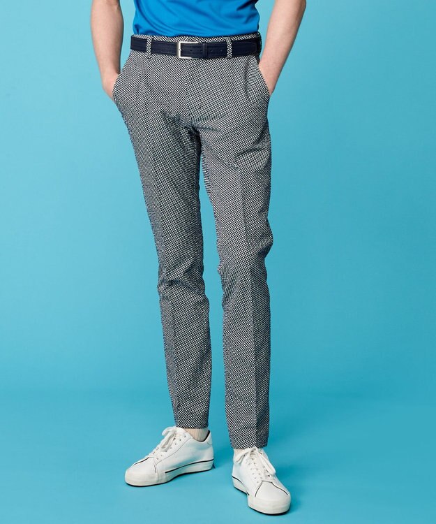 23区GOLF 【MEN】【ストレッチ・撥水】ストレッチサッカー パンツ ネイビー系5