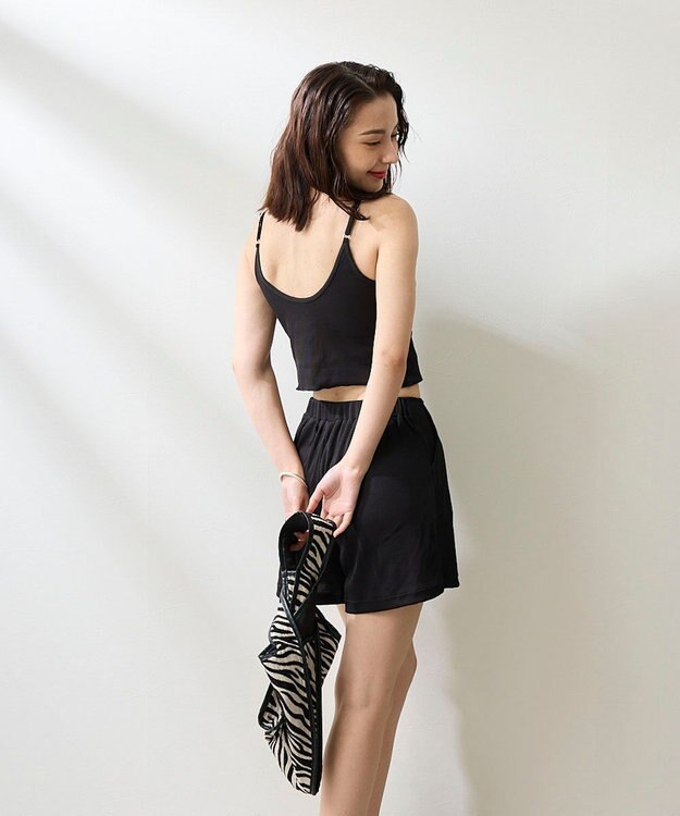 OP／FILA 【ocean pacific】ラッシュガード付き水着4点セット キャミデザイン ブラック