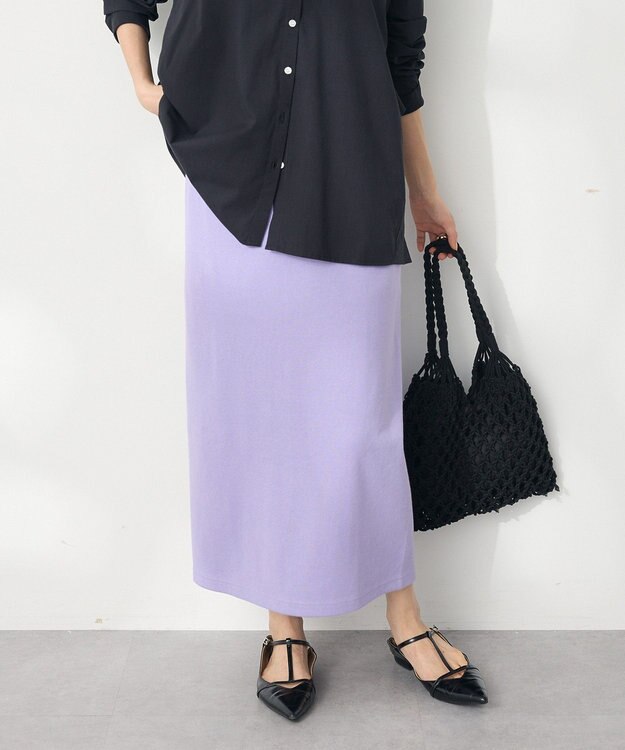 CRAFT STANDARD BOUTIQUE リブロングスカート Purple