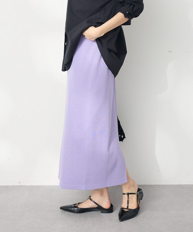 CRAFT STANDARD BOUTIQUE リブロングスカート Purple