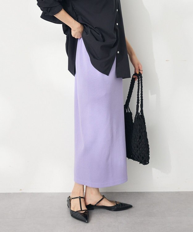 CRAFT STANDARD BOUTIQUE リブロングスカート Purple