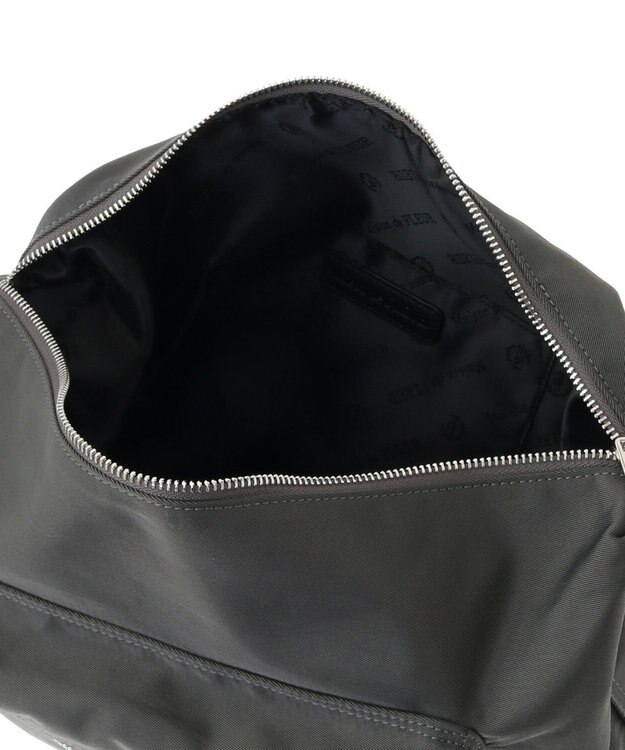 Maison de FLEUR ファスナーショルダーバッグ Black