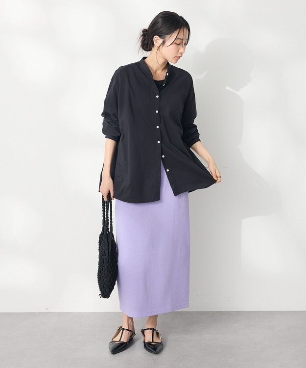 CRAFT STANDARD BOUTIQUE リブロングスカート Purple