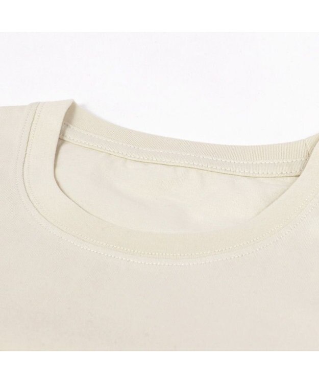 Mother garden しろたん Tシャツ 半袖  《タテゴトアザラシ的 シロタン図柄》 ベージュ色 S/M/L/XL 白~オフホワイト