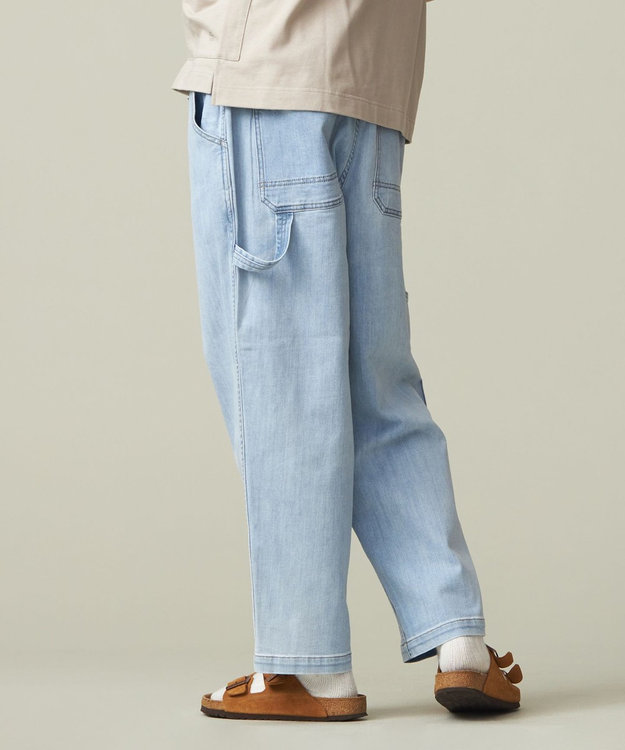 J.PRESS YORK STREET 【UNISEX】デニムペインターパンツ スカイブルー系