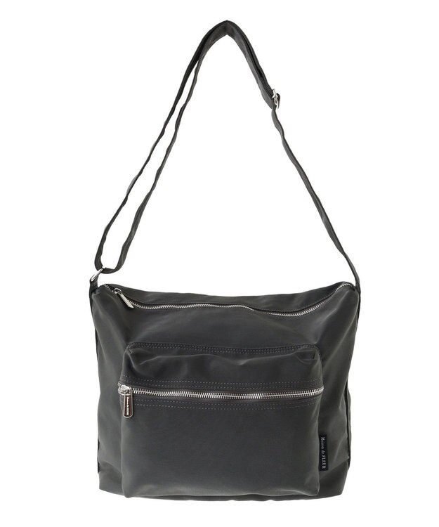 Maison de FLEUR ファスナーショルダーバッグ Black