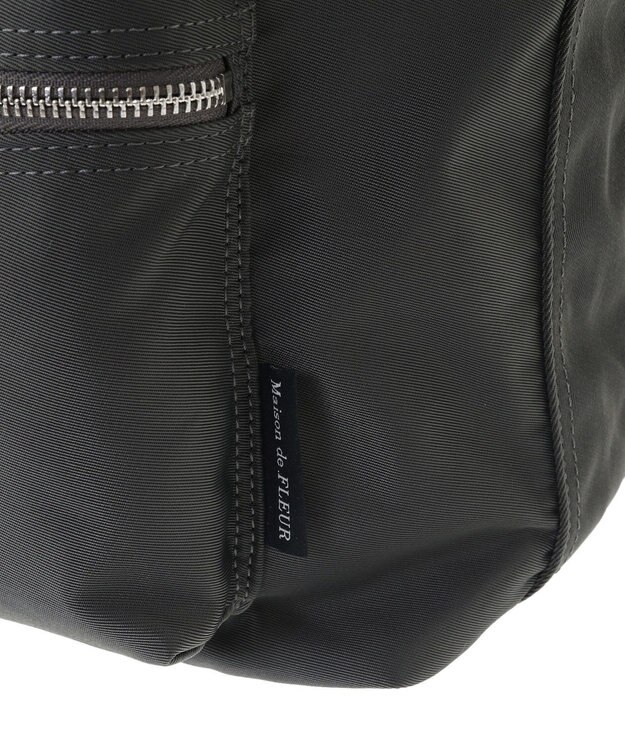 Maison de FLEUR ファスナーショルダーバッグ Black