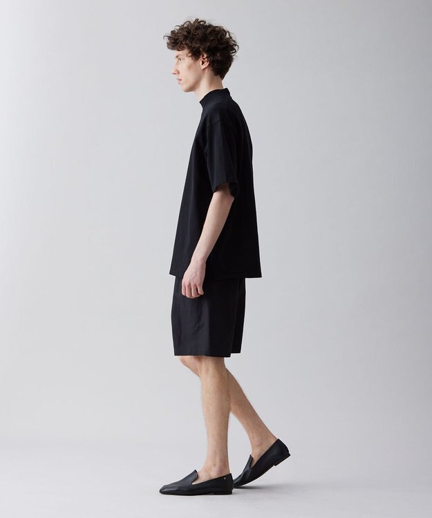 UNFILO MENS ライトリネン ショートパンツ [23年春夏商品] ブラック