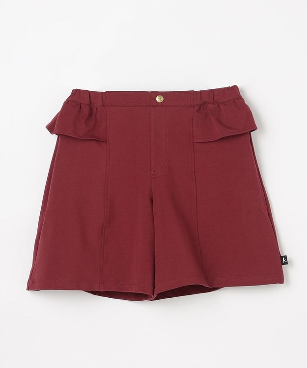組曲 KIDS 【150-160㎝】ソフトストレッチ ショートパンツ ボルドー