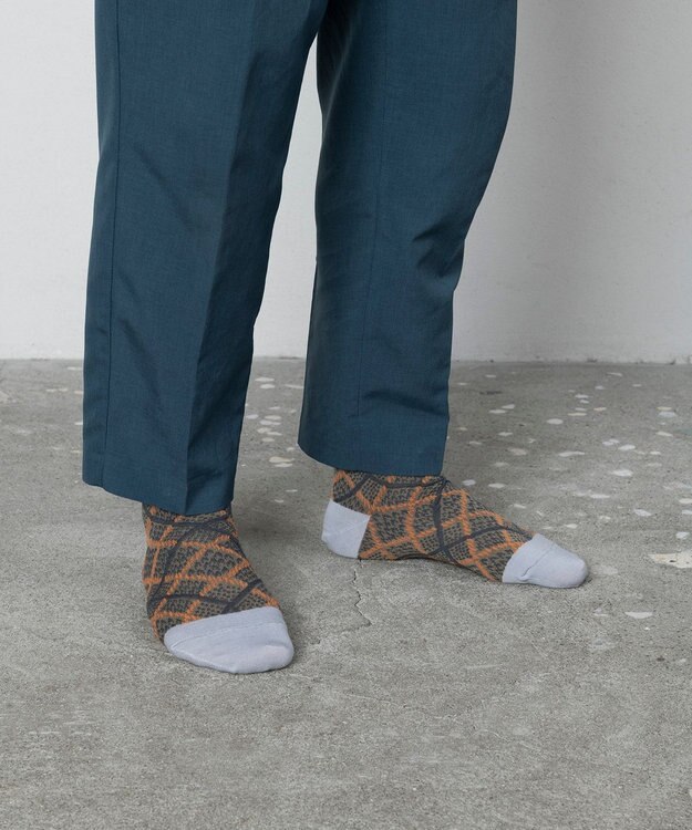 TRICOTE アーガイルバンピーソックス 97CHARCOAL