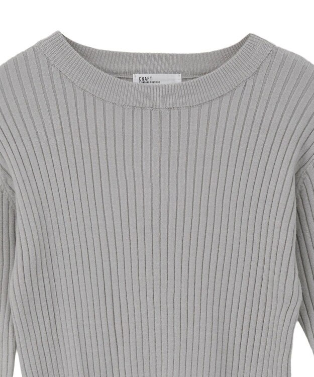 CRAFT STANDARD BOUTIQUE とてもち袖シャギーニットプルオーバー Light Gray