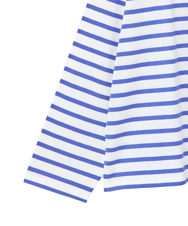 Green Parks ボーダーゆるチュニック Purple