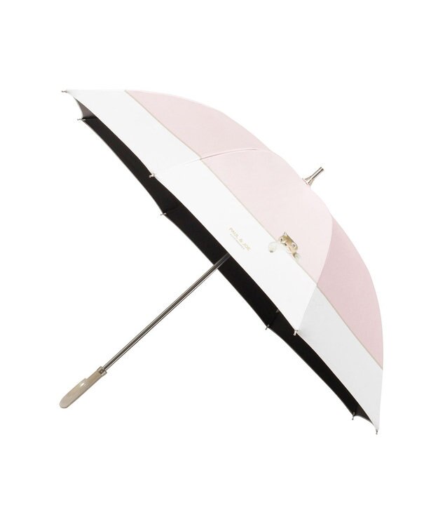 MOONBAT 【一級遮光/軽量】PAUL & JOE 晴雨兼用 日傘 長傘 スウィンギングヌネット ペールピンク