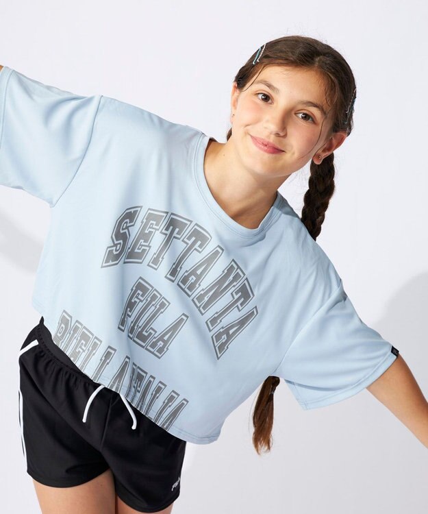 OP／FILA 【FILA】短丈Tシャツ付き3点セット水着 サックス