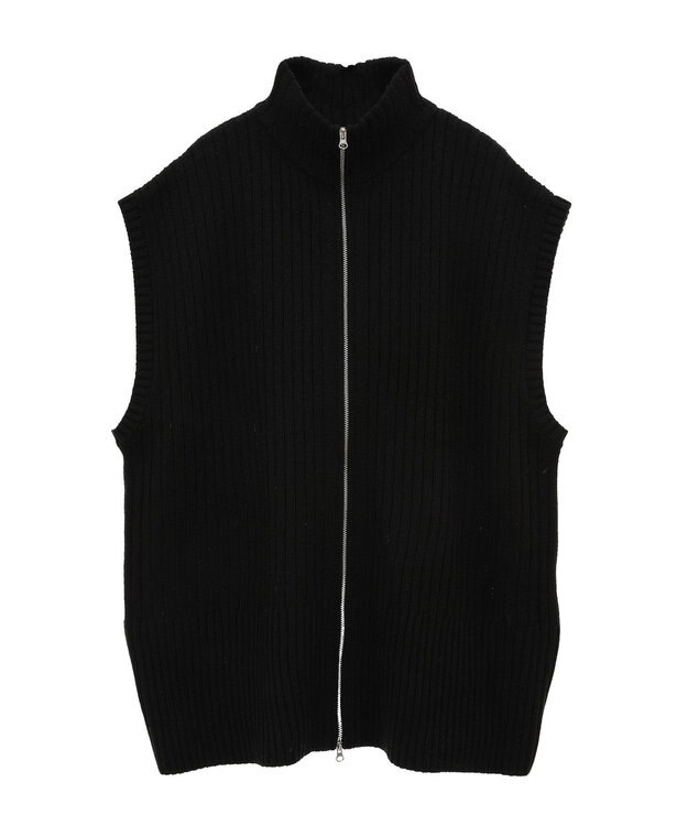 Green Parks フロントジップベスト Black