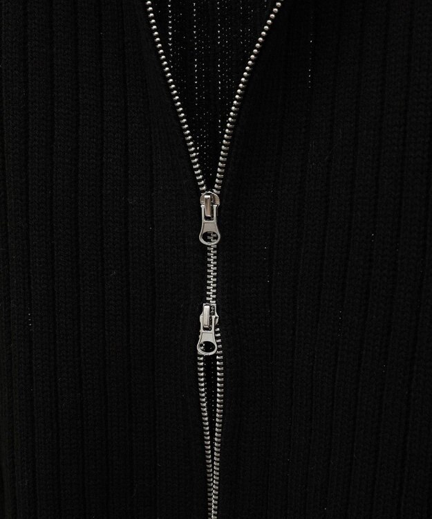 Green Parks フロントジップベスト Black