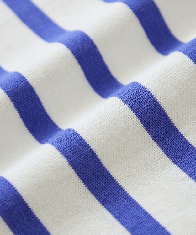 Green Parks ボーダーゆるチュニック Purple