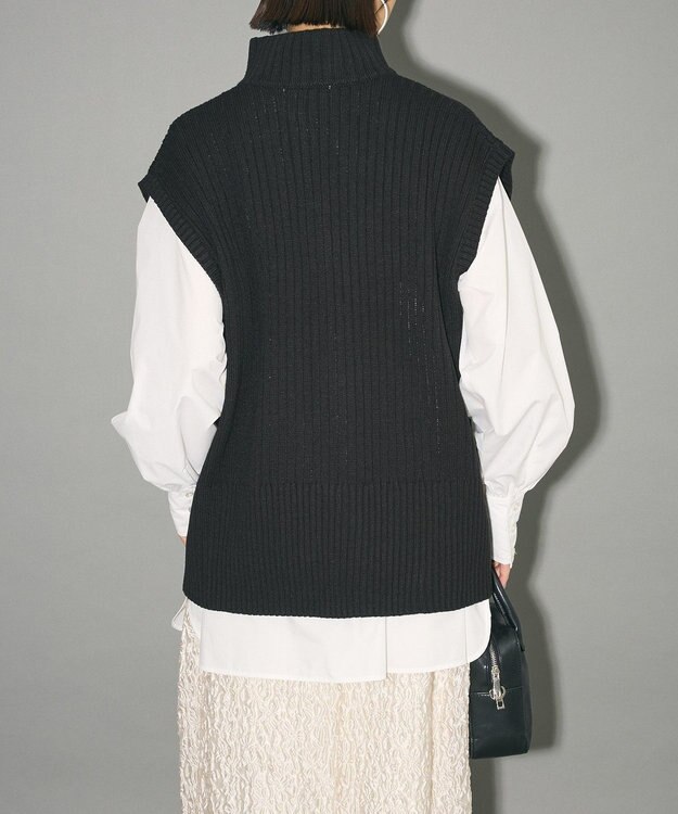 Green Parks フロントジップベスト Black