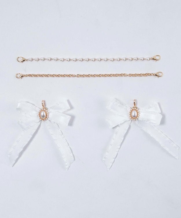 WEGO 【痛バ＆推し活グッズ】きらめきDIYパールリボンセットS ホワイト