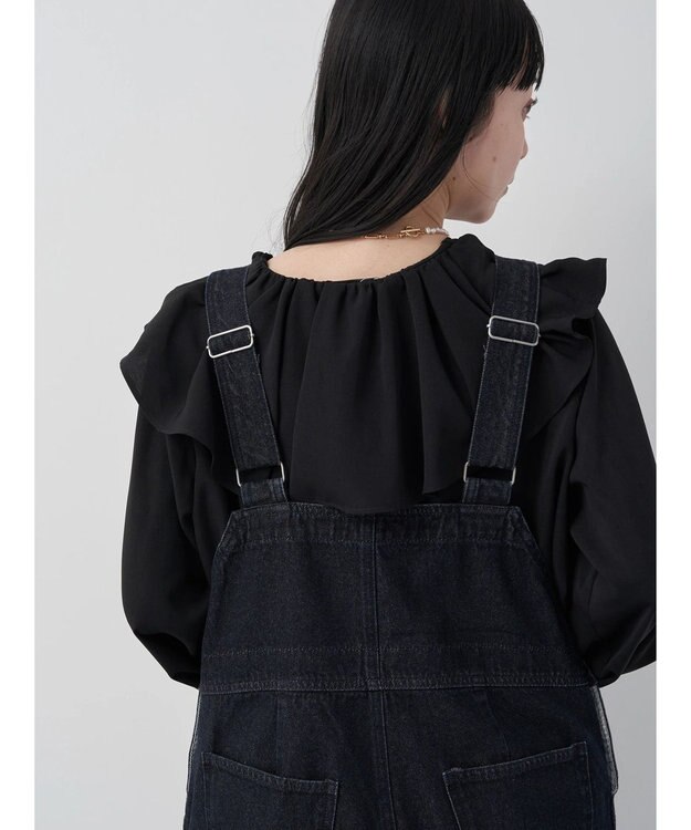 earth music&ecology オーバーオールデニム Dark Indigo