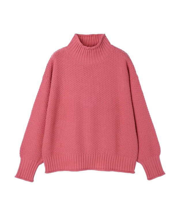 Green Parks 洗える　カノコ編みニットプルオーバー Pink