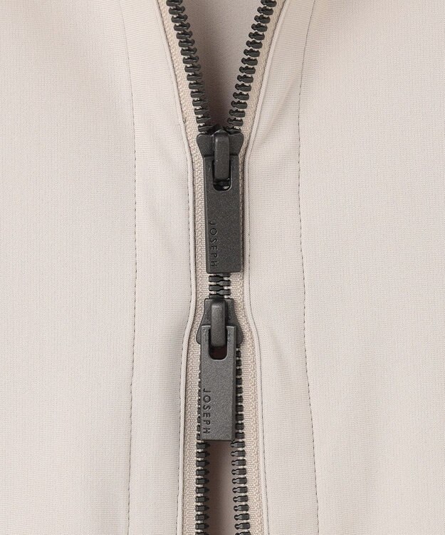 JOSEPH HOMME メリルナイロンポンチ　ZIPUPパーカー ライトグレー系