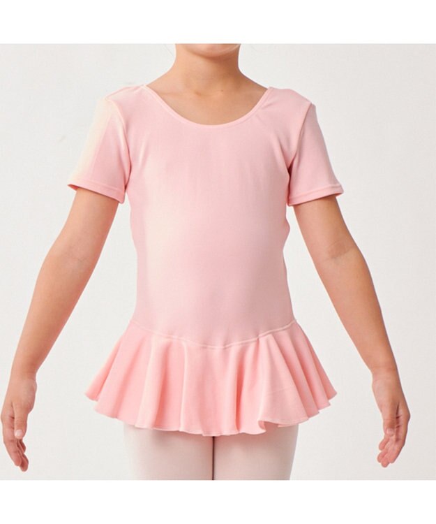 Chacott 半袖スカート付きレオタード（スムース） ベビーピンク