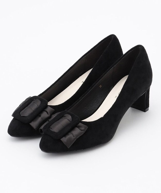 TOCCA BUCKLE RIBBON PUMPS パンプス ブラック系