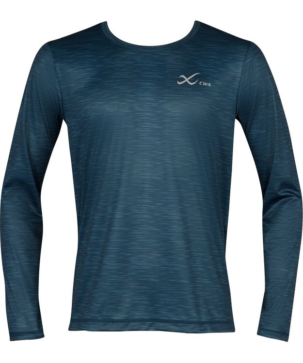 CW-X 【MEN】 CW-X メンズ トップス 薄さと軽さにこだわった素材 吸汗速乾(本体) UＶカット率90％以上(本体) 長袖 Uネック スポーツ DLO139 /ワコール ライトグレー
