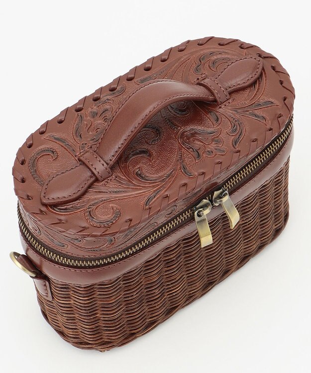 GRACE CONTINENTAL BasketVCbag ダークブラウン
