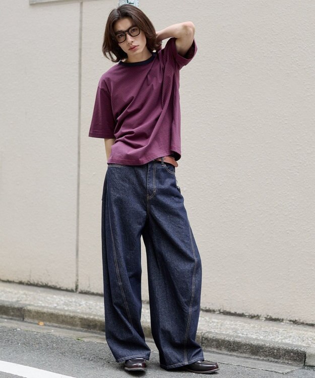 WEGO 【ユニセックス着用ITEM】ボーダーリンガーT（SS） レッドボーダー
