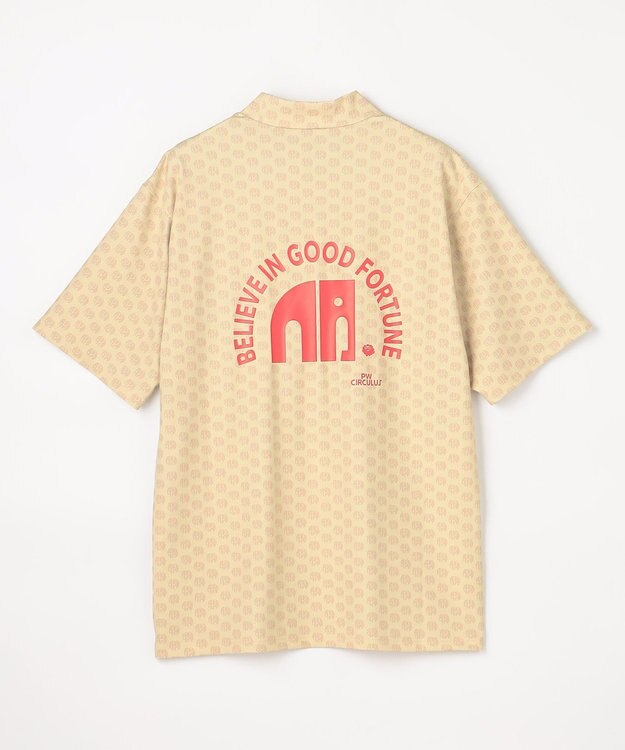 PW CIRCULUS 【MEN】エレファント ドットモックネック ゴルフ ベージュ系5