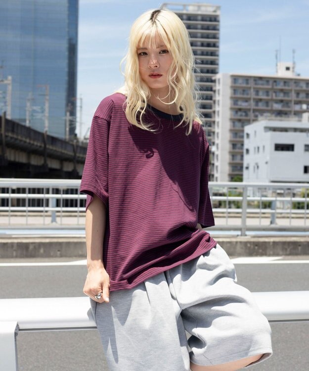 WEGO 【ユニセックス着用ITEM】ボーダーリンガーT（SS） レッドボーダー