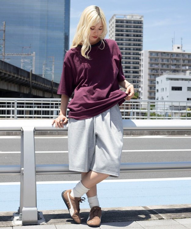 WEGO 【ユニセックス着用ITEM】ボーダーリンガーT（SS） レッドボーダー