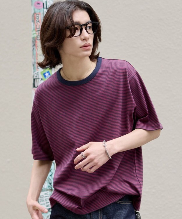 WEGO 【ユニセックス着用ITEM】ボーダーリンガーT（SS） レッドボーダー