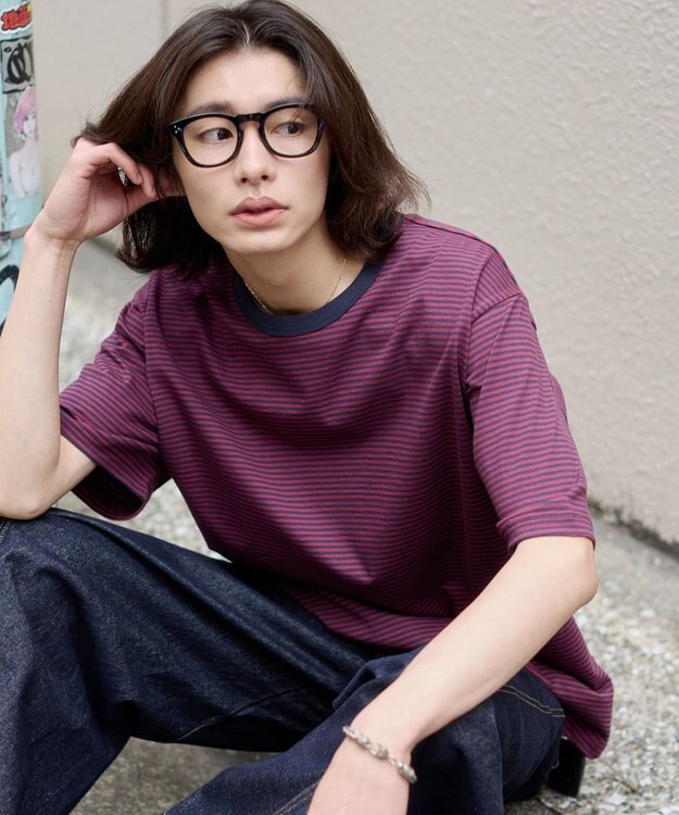 WEGO 【ユニセックス着用ITEM】ボーダーリンガーT（SS） レッドボーダー