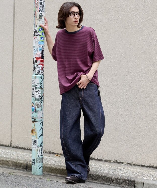 WEGO 【ユニセックス着用ITEM】ボーダーリンガーT（SS） レッドボーダー