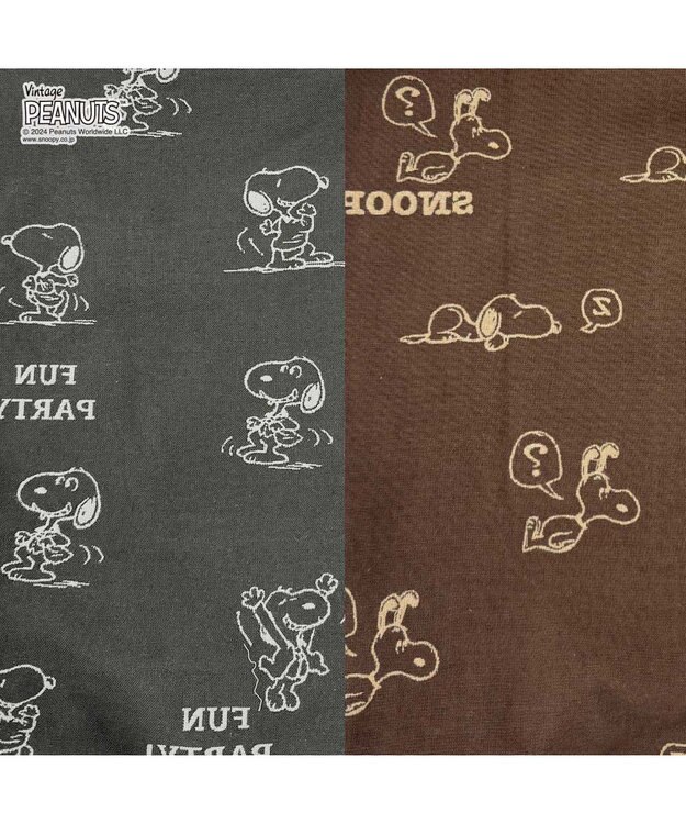 ROOTOTE 8589【スヌーピー】IP.ベビールー.ジャガード.ピーナッツ-8P 01：グレー