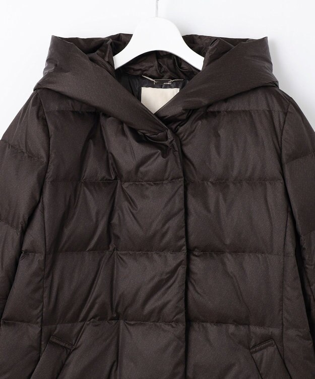 自由区 【WEB限定カラーあり・新色追加・洗える】ブライトダウン ロング丈ダウンコート ダークブラウン系5