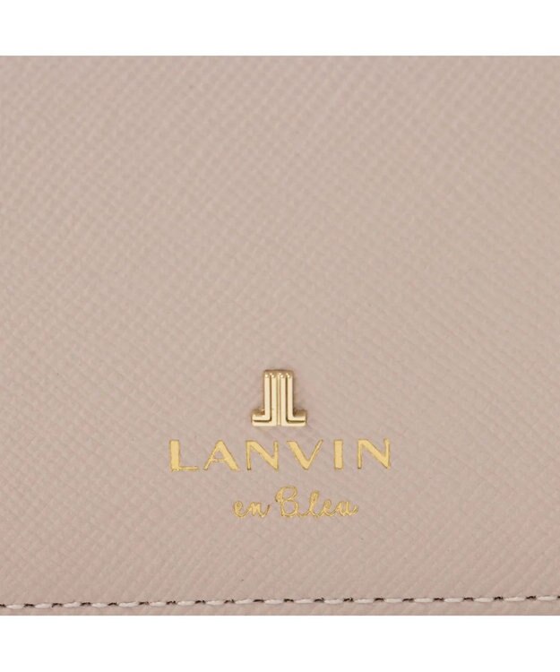 LANVIN en Bleu リュクサンブール 二つ折りコンパクト財布 ペールピンク