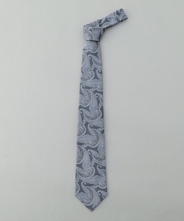 GOTAIRIKU GOTAIRIKU別注【日本製】シルク ネクタイ_ペイズリー柄 サックスブルー系4