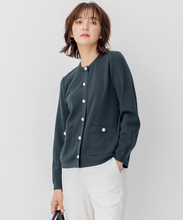 23区 【CLASSY.1月号掲載】ウールブレンド カーディガン