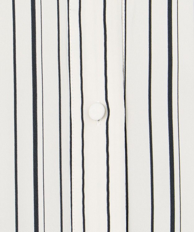 JOSEPH シルクアニメーション　シャツドレス Oyster White/ Black