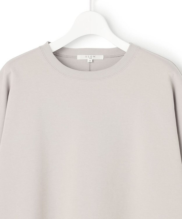 23区 【SLOW/一部店舗限定】ライトダンボール ドルマンスリーブ カットソー ライトグレー